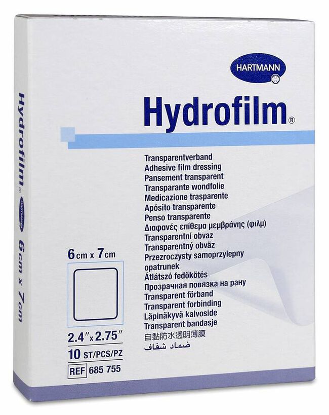 Hartmann Hydrofilm 6 x 7 cm, 10 Uds