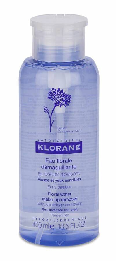 Klorane Agua Floral Calmante Desmaquillante Al Aciano, 400 ml