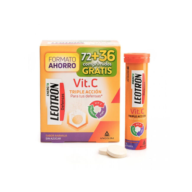 Leotron Vitamina C, 72 + 36 Comprimidos Gratis