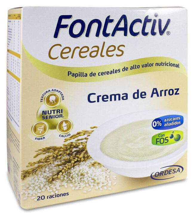 Fontactiv 8 Cereales Crema de Arroz, 600 g