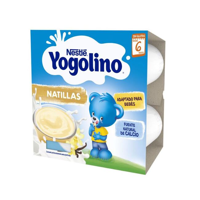 Nestlé Yogolino Postre Natilla, 4 x 100 g