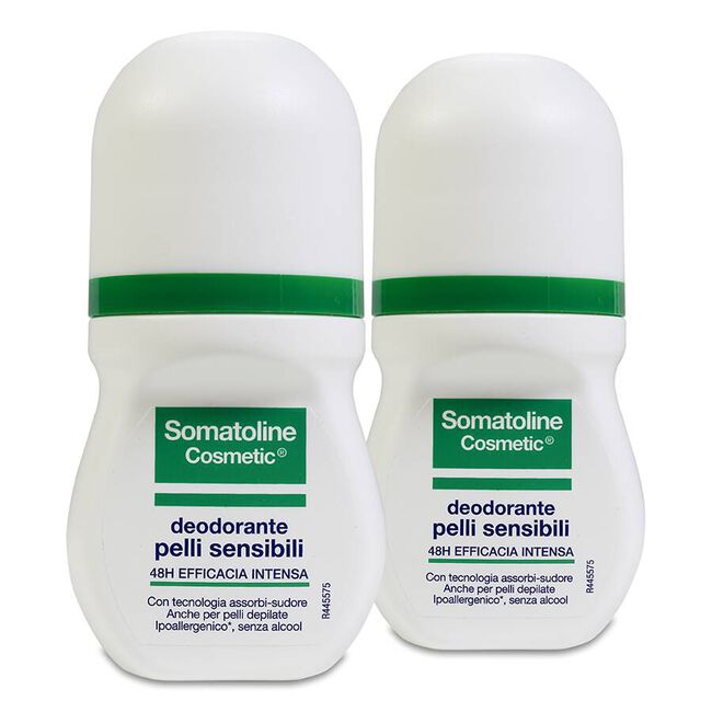 Duplo Somatoline Desodorante Piel Sensible Roll-On, 2 x 50 ml