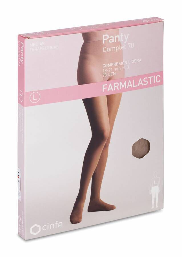 Farmalastic Panty Complet 70 Compresión Ligera Visón Extra-grande, 1 Ud