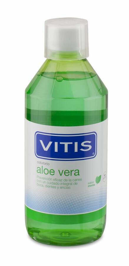 Vitis Colutorio Aloe Vera Sabor Menta, 500 ml