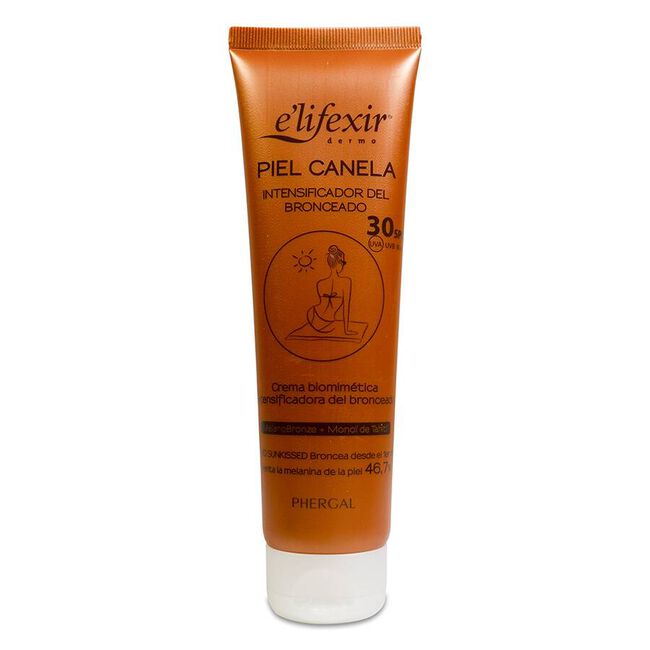 E'lifexir Dermo Piel Canela Intensificador Bronceado SPF 30, 150 ml