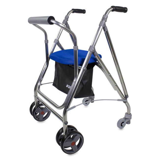 Forta Andador Kanguro Aluminio Azul, 1 Unidad