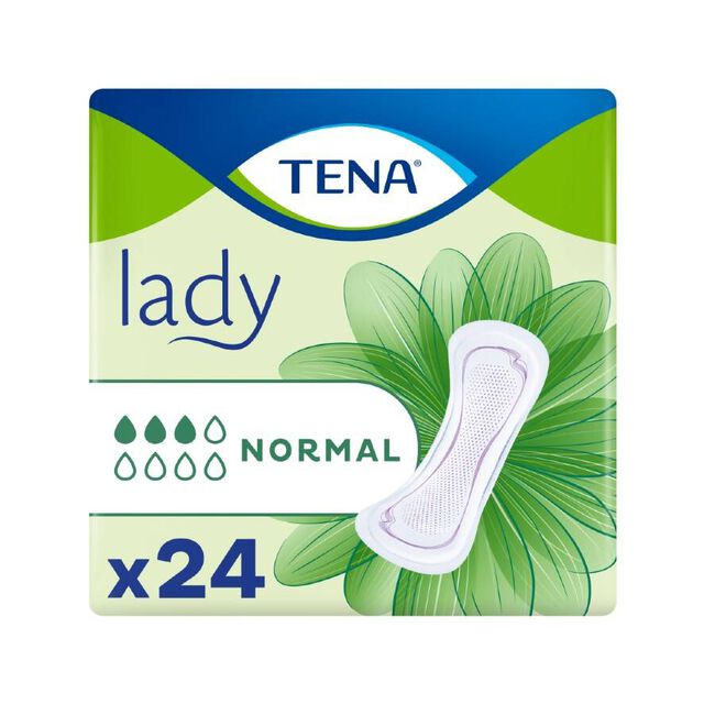 Tena Lady Absorbente Incontinencia Orina Ligera Normal, 24 Uds