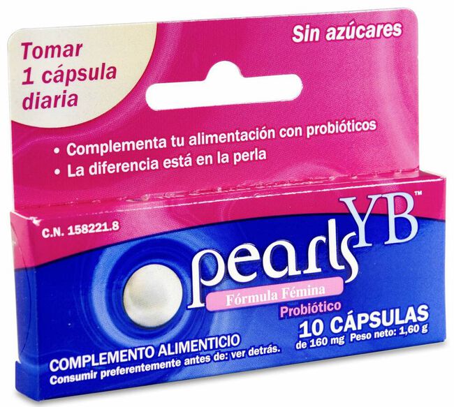 Pearls YB Cuidado Íntimo, 10 Cápsulas