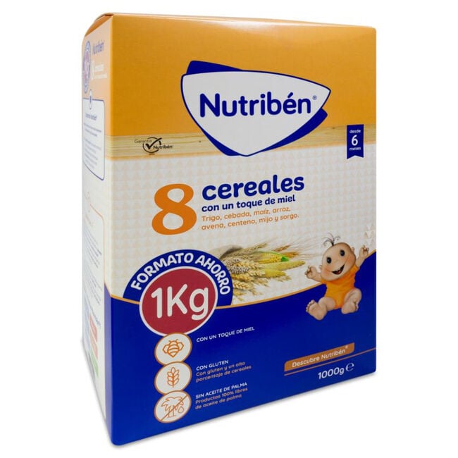 Nutriben 8 Cereales y Miel, 1000 g