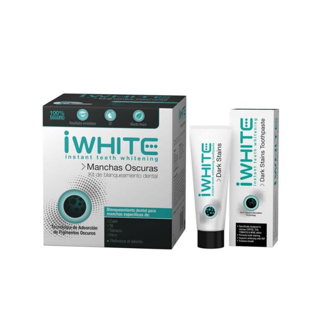 Pack Iwhite Kit Manchas, 10 moldes + pasta dental 75 ml