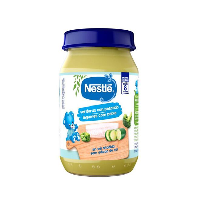 Nestlé Tarrito de Verduras con Pescado, 190 g