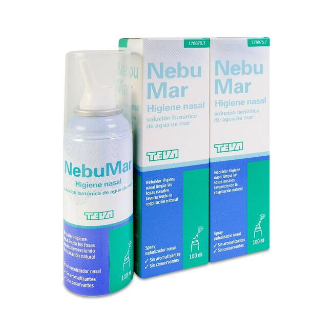 Duplo Nebumar Spray Higiene Nasal 100 ml, 2 Unidades