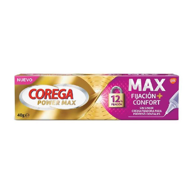 Corega Power Max Fijación y Confort, 40 g