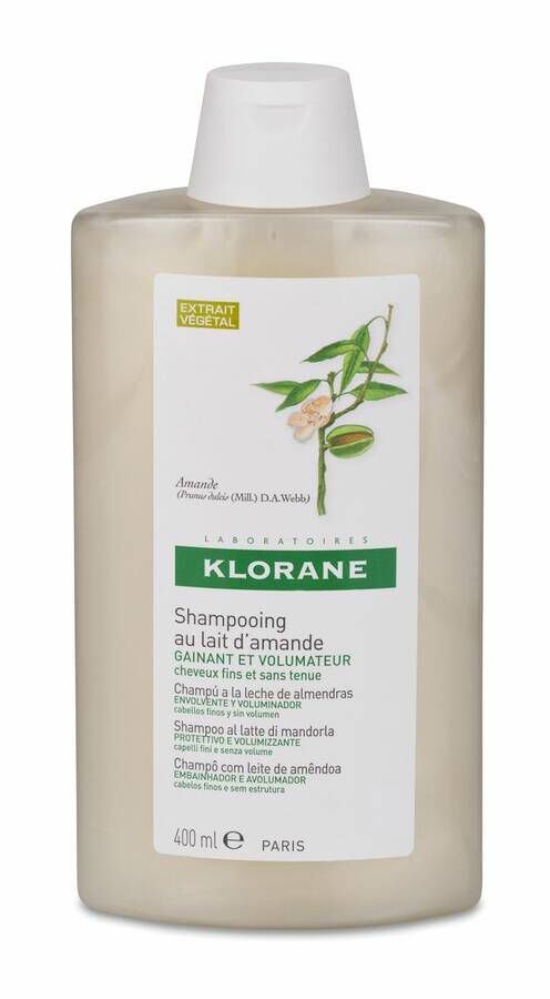 Klorane Champú Leche de Almendras, 400 ml