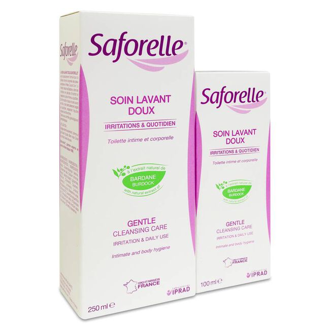 Pack Saforelle Jabón Cuidado Íntimo, 250 ml + 100 ml