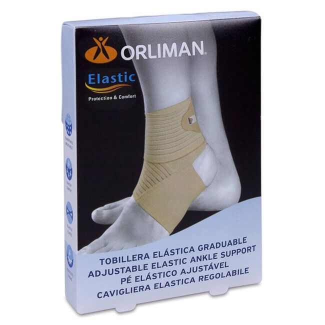Orliman Tobillera Elástica Graduable TN-241 Talla 1, 1 Unidad