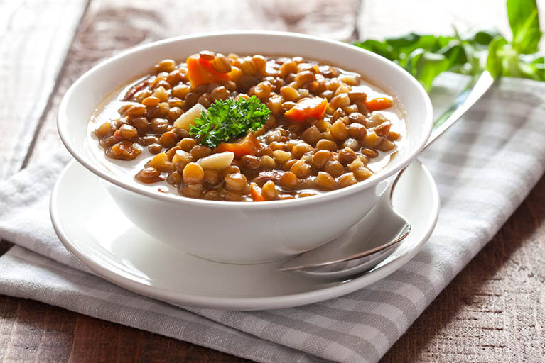 Lentejas con verduras y un 'toque exótico' de curry