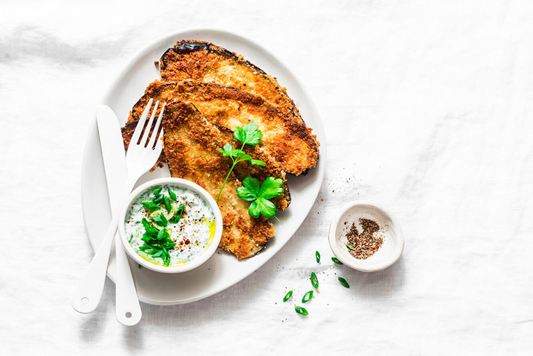 Milanesas de berenjena al horno: una receta fácil y saludable