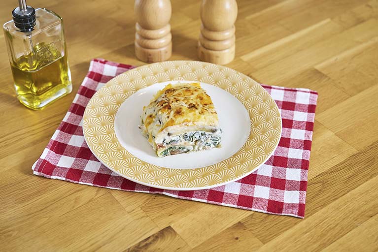 Receta con vídeo de lasaña de verduras.