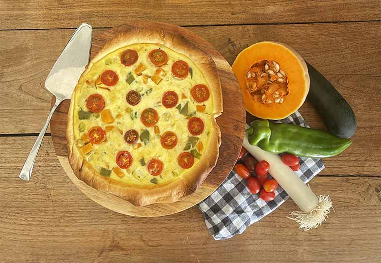 Quiche de verduras: una receta de aprovechamiento que soluciona cualquier cena