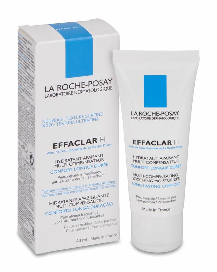 La Roche-Posay Effaclar H Hidratante Compensador Calmante, 40 ml image number null