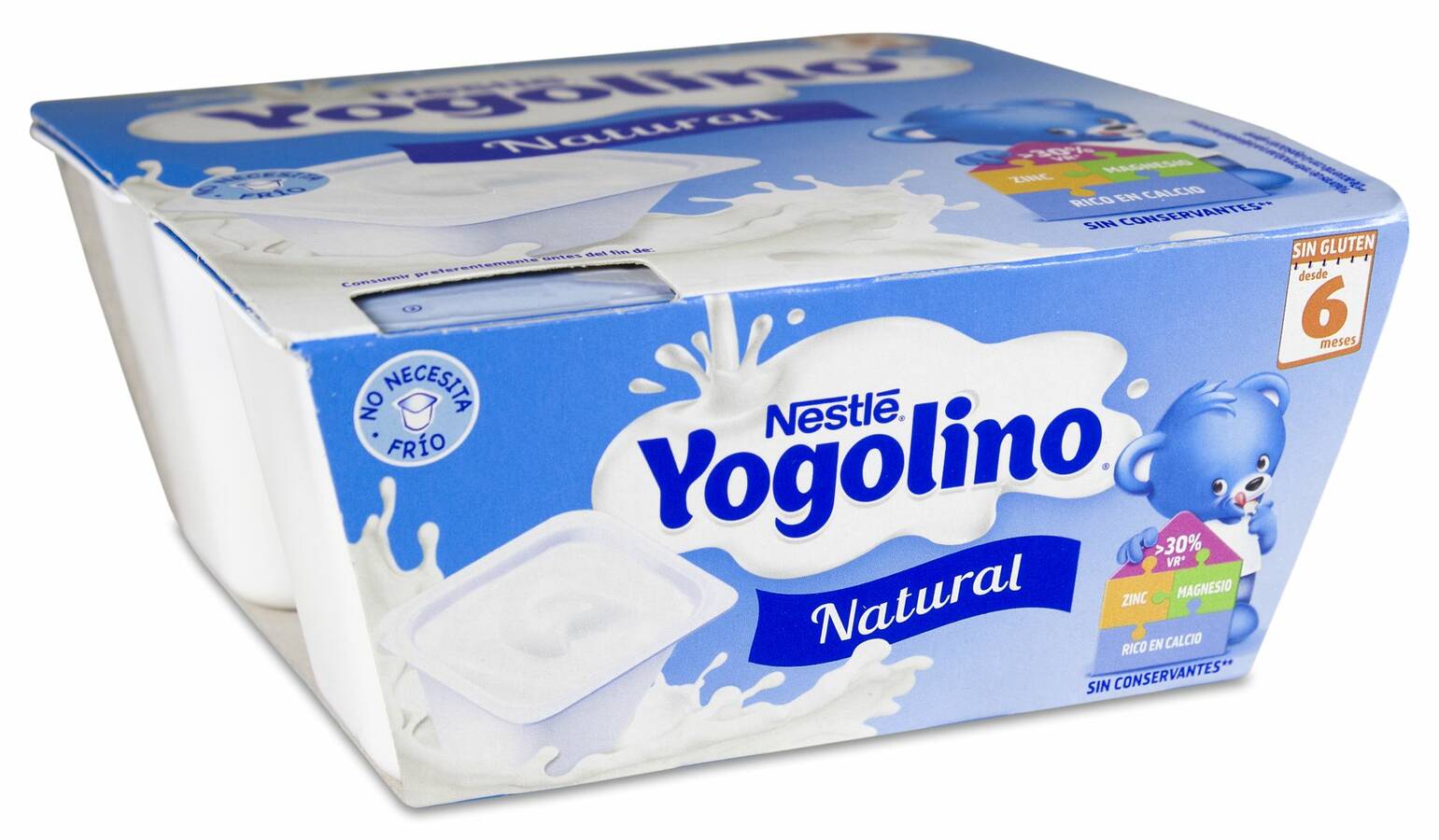 Nestlé Yogolino Sabor Natural, 4 Uds image number null