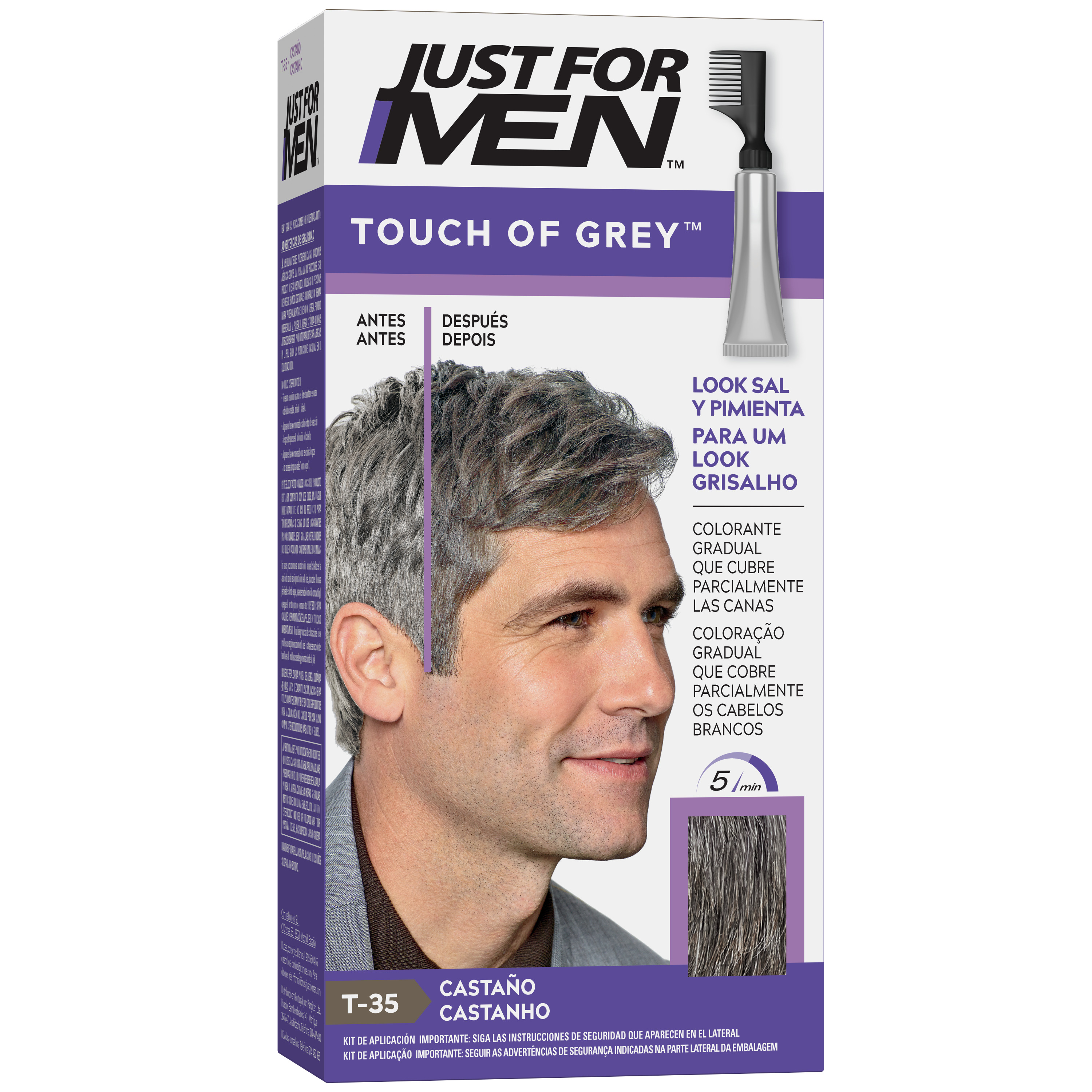 Just for Men Touch of Grey Castaños, 40 g image number null