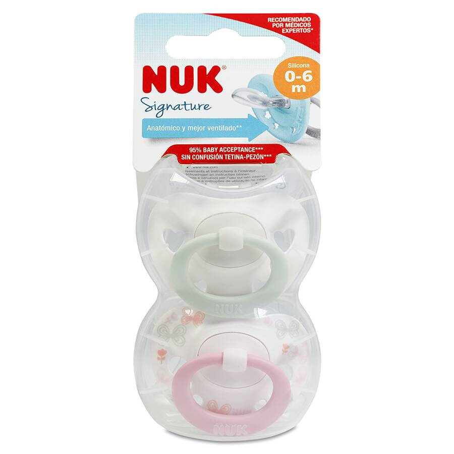 NUK Chupete Día Silicona 0-6 Meses, 2 Unidades image number null