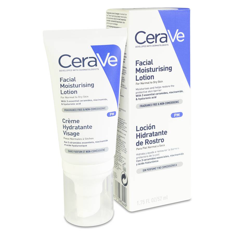 CeraVe Loción Hidratante Facial, 52 ml image number null