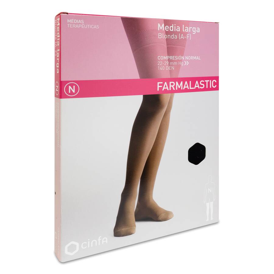 imagen de Farmalastic Media Larga de Compresi&oacute;n Normal Negro Peque&ntilde;a, 1 Par imagen n&uacute;mero undefined
