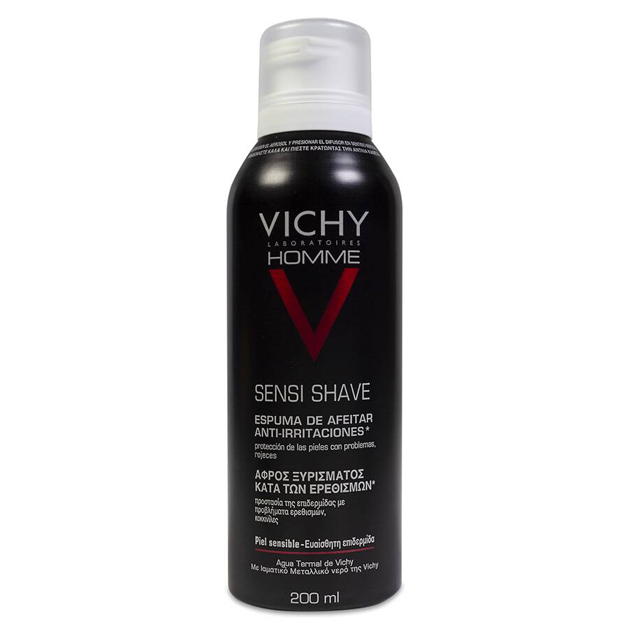 Vichy Homme Espuma De Afeitar Piel Sensible, 200 ml image number null