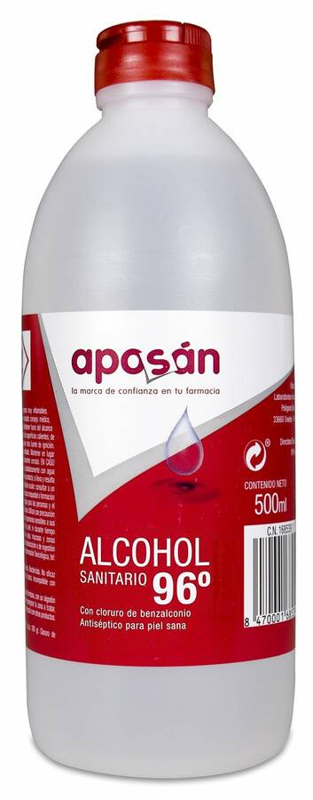 Aposán Alcohol 96, 500 ml image number null
