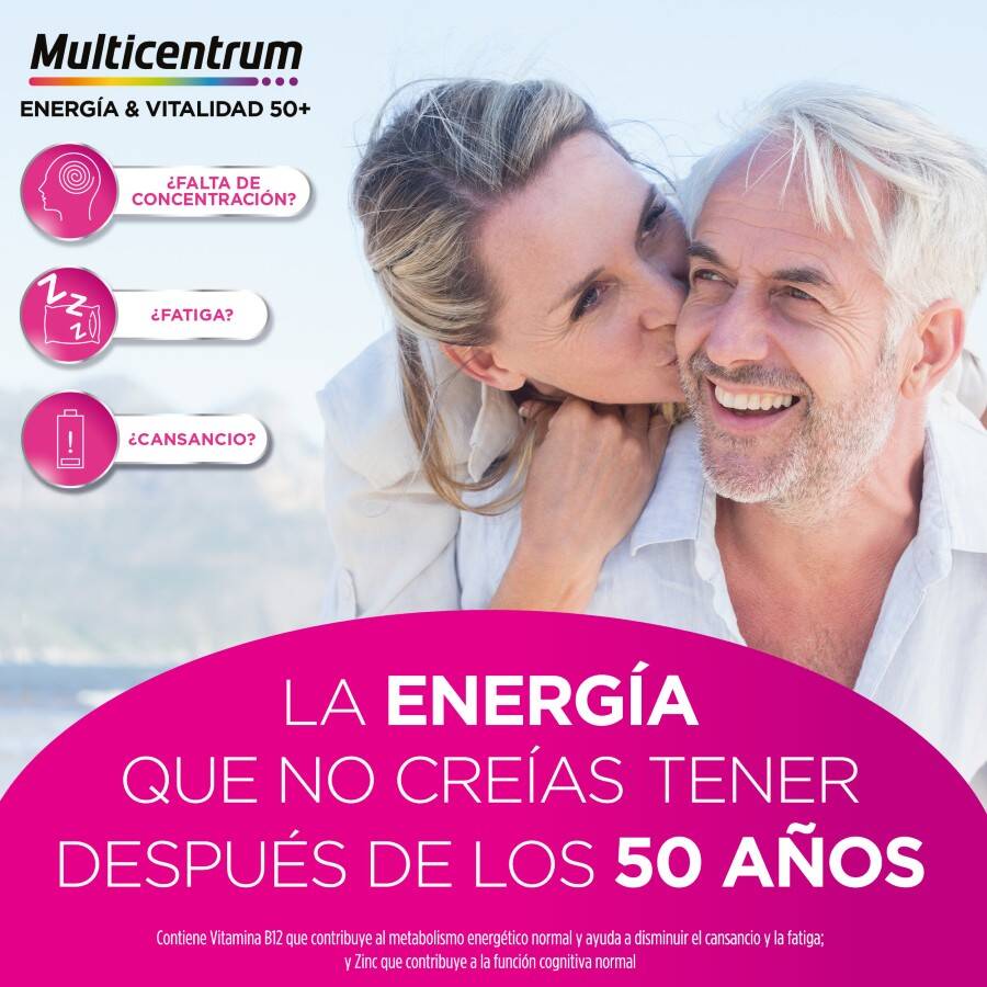 Multicentrum Energía & Vitalidad 50+, 15 Ampollas image number null