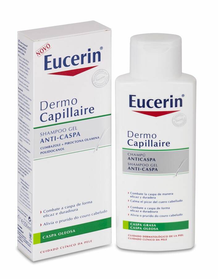 Eucerin Dermocapillaire Champú Anticaspa Grasa, 250 ml image number null