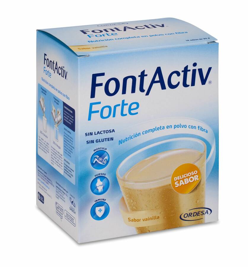 FontActiv Forte Vainilla Sobres, 14 Sobres image number null