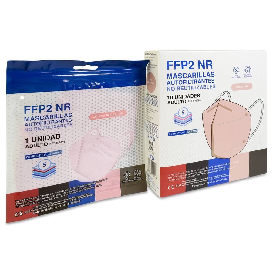 Good Mask Mascarillas FFP2 Rosas, 10 Unidades image number null