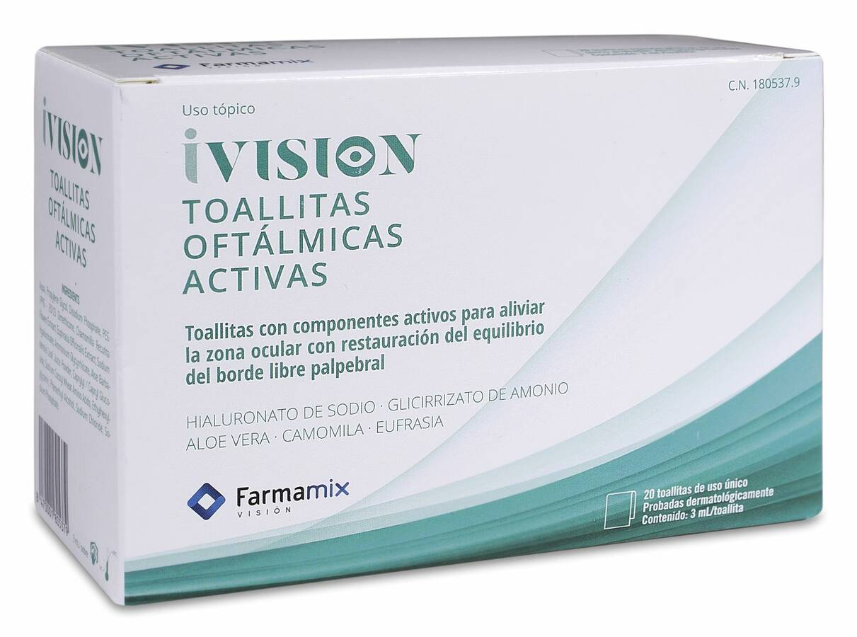 IVISION TOALLITAS OFTÁLMICAS, Farmamix Vision