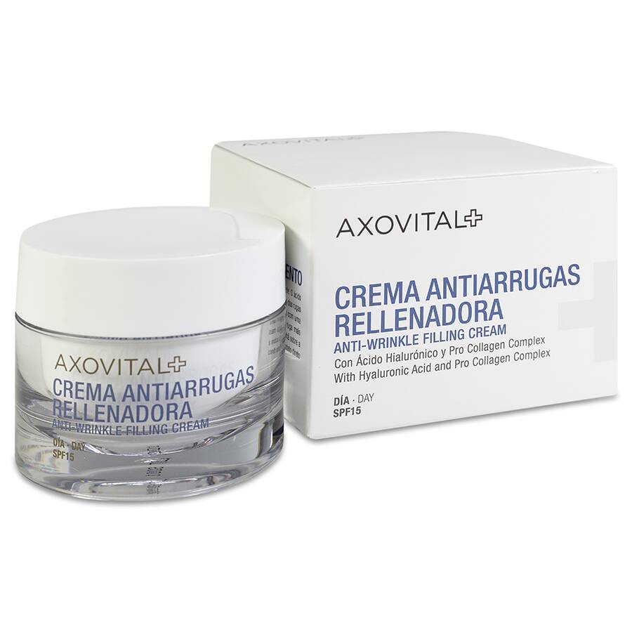 Axovital Crema Antiarrugas Rellenadora Día SPF 15, 50 ml image number null