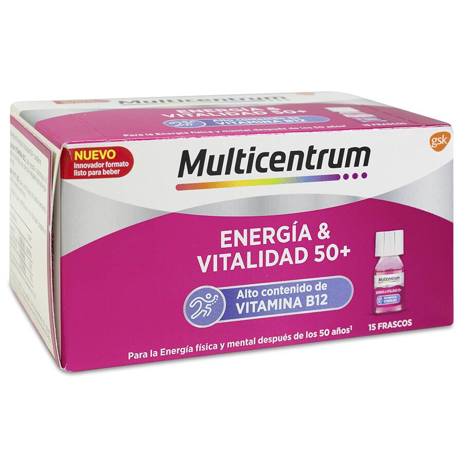 Multicentrum Energía & Vitalidad 50+, 15 Ampollas image number null