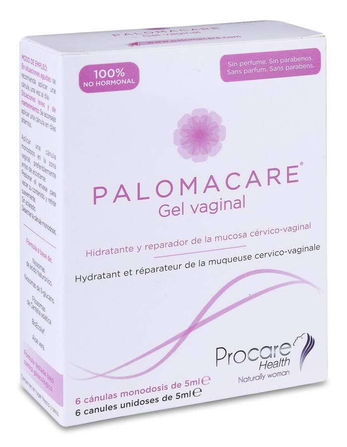 Palomacare Gel Vaginal Hidratante y Reparador, 6 Uds image number null