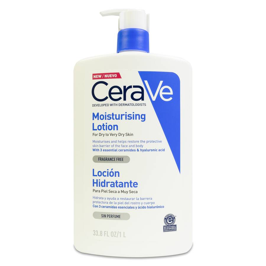 CeraVe Loción Hidratante Pieles Secas o muy Secas, 1 L image number null