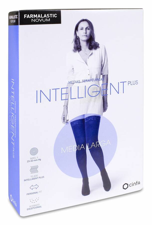 Farmalastic Intelligent Plus Media Larga Talla 5 color Canela, 1 Ud image number null