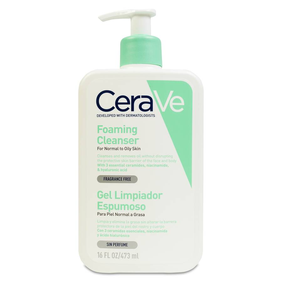 CeraVe Gel Limpiador Espumoso, 473 ml image number null