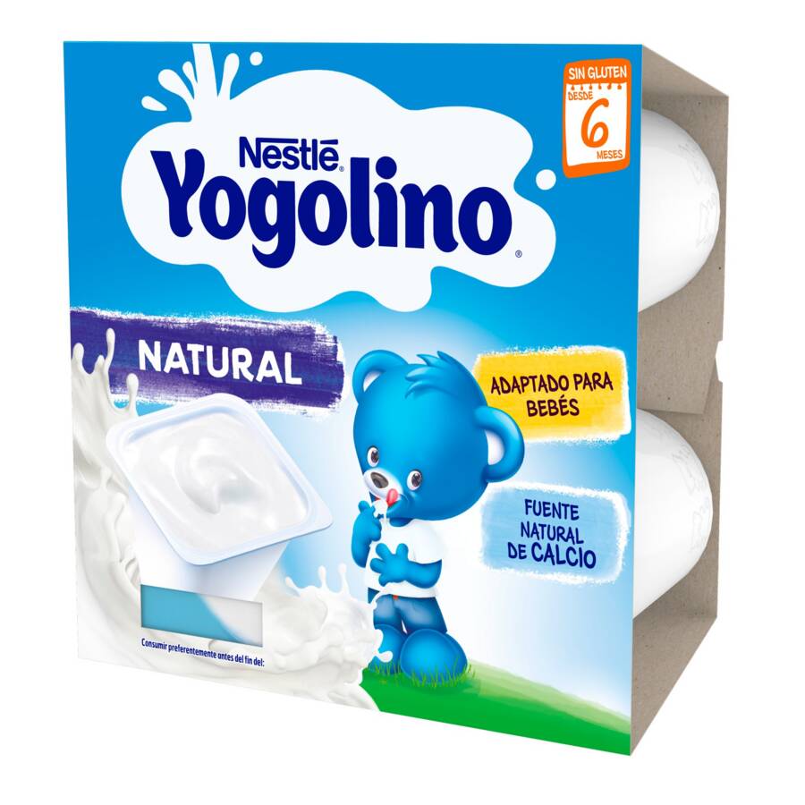 Nestlé Yogolino Sabor Natural, 4 Uds image number null