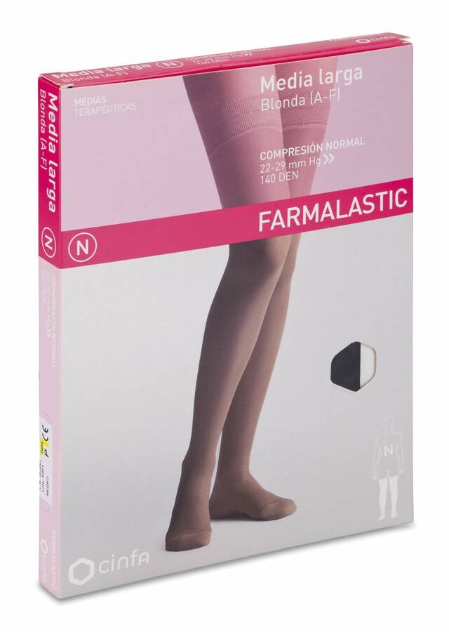 imagen de Farmalastic Media Larga de Compresi&oacute;n Normal Negro Peque&ntilde;a, 1 Par imagen n&uacute;mero undefined