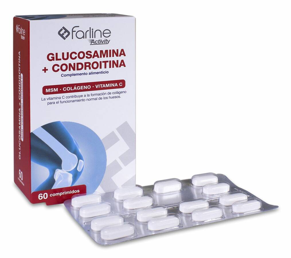 Farline Glucosamina y Condroitina, 60 Comprimidos image number null