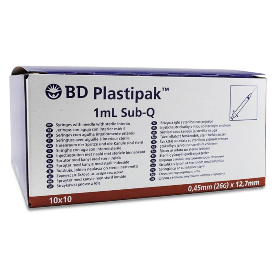 BD Plastipak Jeringa-Aguja Insulina 0,5 8/30, 10 Uds image number null