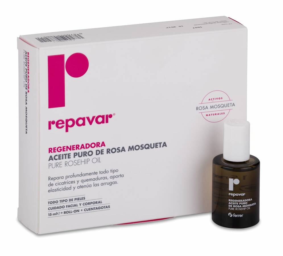 Repavar Regeneradora Aceite Puro de Rosa Mosqueta, 15 ml image number null