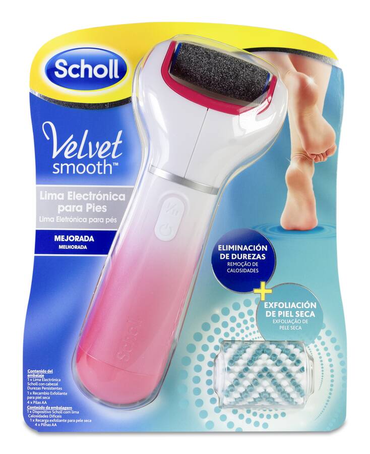 Scholl Velvet Lima Electrónica Exfoliante para Pies, 1 Unidad image number null