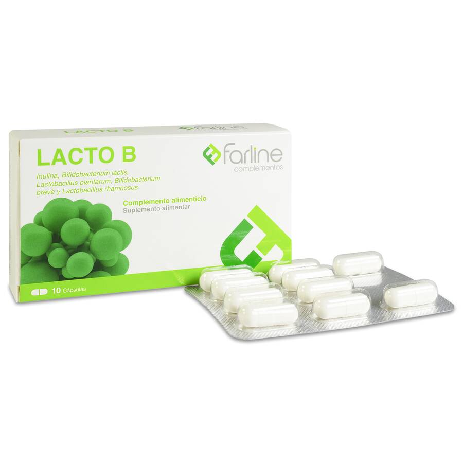 Farline Lacto-B Probiótico, 10 Cápsulas image number null